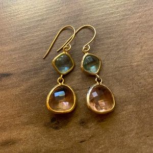 Pair of stained glass earrings